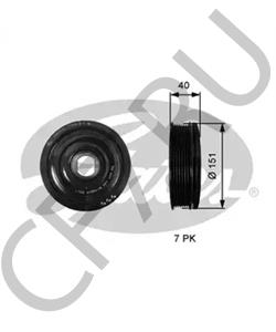 12303-00Q1D AWD Ременный шкив, коленчатый вал в городе Королёв