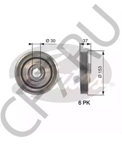 9658659580 FIAT / LANCIA Ременный шкив, коленчатый вал в городе Королёв