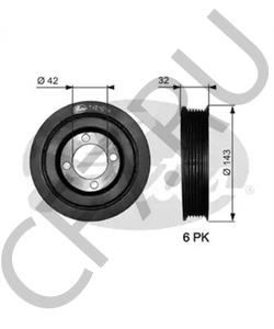 90469102 BUICK (SGM) Ременный шкив, коленчатый вал в городе Королёв