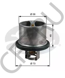 504096443 Knecht/Mahle Термостат 86 C IVECO/DAF/VOLVO/DetroitDiesel: D12A/C: D6A: D16A/B: TD61/63/102/103/162/163 в городе Королёв