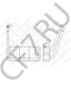 JEF100280 AUSTIN Теплообменник, отопление салона в городе Королёв