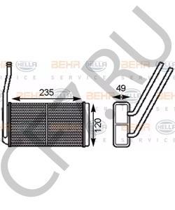 JEF100150 AUSTIN Теплообменник, отопление салона в городе Королёв