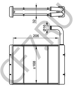 AAP817 ROVER/TRIUMPH/AUSTIN Теплообменник, отопление салона в городе Королёв