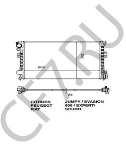 14744010 MORGAN Радиатор, охлаждение двигателя в городе Королёв