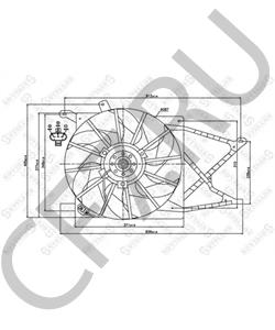 90570736 GM Диффузор вентилятора в городе Королёв