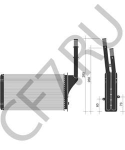 96095386 DS Теплообменник, отопление салона в городе Королёв