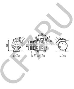 1621303011 SSANGYONG Компрессор, кондиционер в городе Королёв