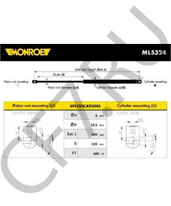 9045298J26 DATSUN Газовая пружина, крышка багажник в городе Королёв