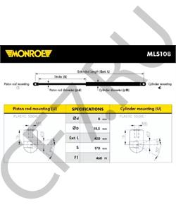 21128231010 ДААЗ Амортизатор УПОР задней двери 2112 в городе Королёв