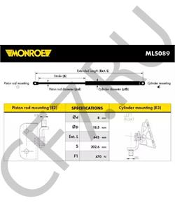 81860-84E00 BEDFORD Газовая пружина, крышка багажник в городе Королёв