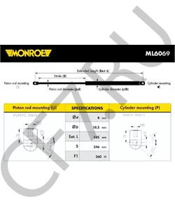 955 511 359 00 Dar Амортизатор капота для PORSCHE CAYENNE 03-10 в городе Королёв